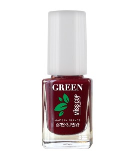 Nail polish Green organic sourced 09 Rouge noir