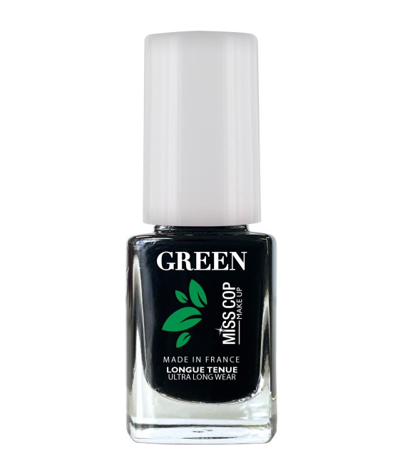 Nail polish Green organic sourced 10 noir