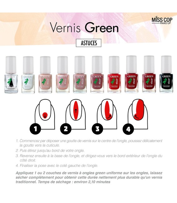 Vernis Green Bio sourcé 06 Blush rose