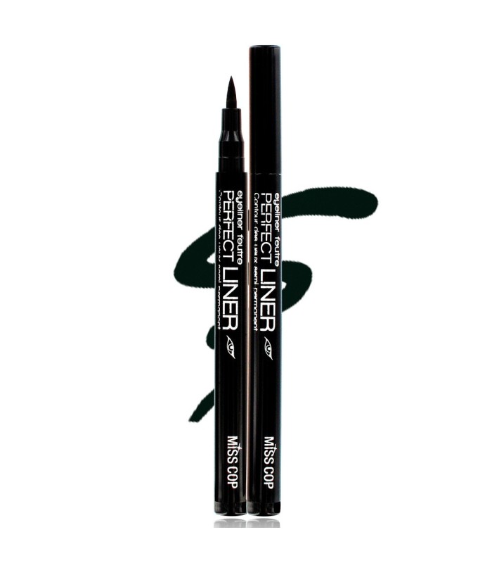 Feutre Eyeliner Semi-Permanent Perfect Make Up - Teinte 31 Bleu, Tenue 24h, Enrichi En Vitamine E & Aloe