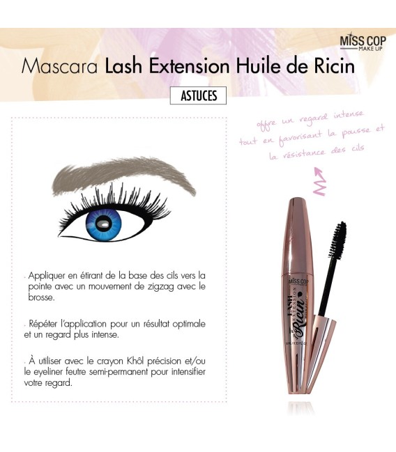 Mascara Lash Extension - HUILE DE RICIN