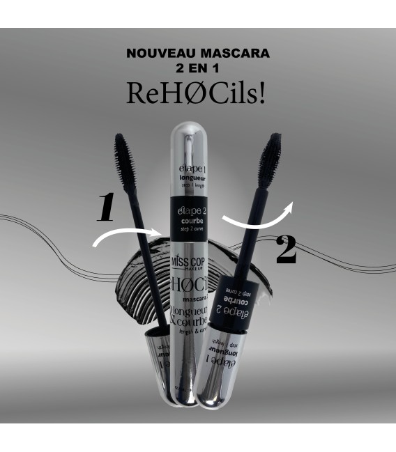 Mascara noir 2 en 1 - REHOCILS