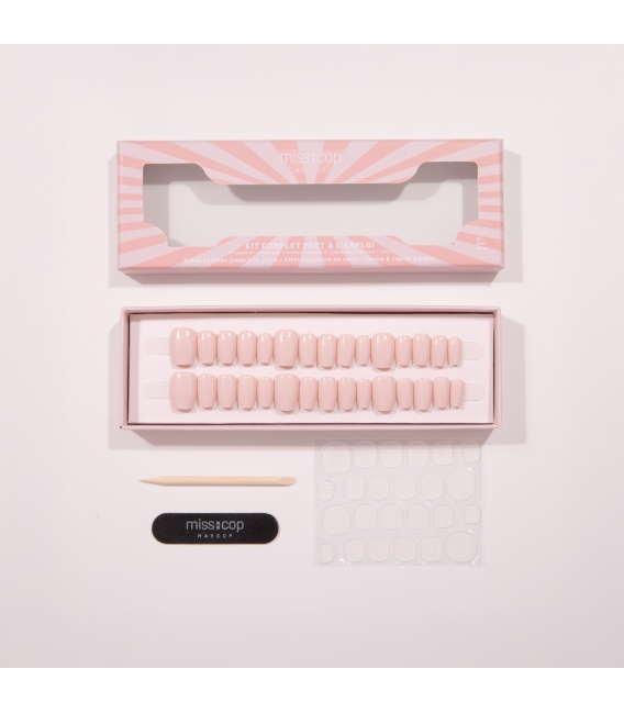 UV EFFECT PRESS-ON NAILS 04 BLANC SUBLIME